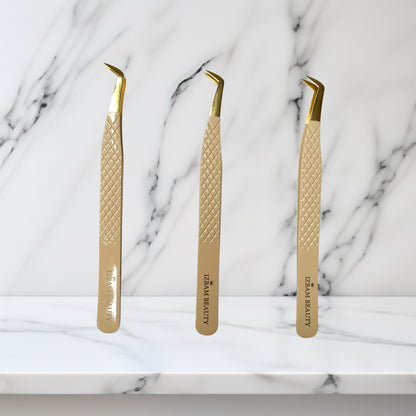 Light Gold Plating Boot Volume Tweezer