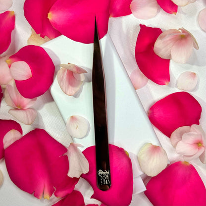 Straight Isolation & Classic Rose Gold Tweezer