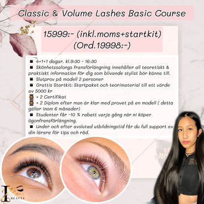 Classic & Volume Lashextensions Basic Course