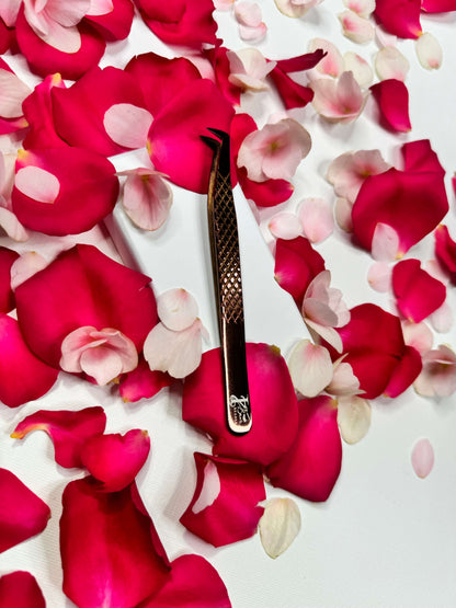 Daimond Grip Rose Gold Volume Tweezer