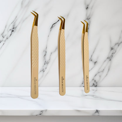 Light Gold Plating Boot Volume Tweezer