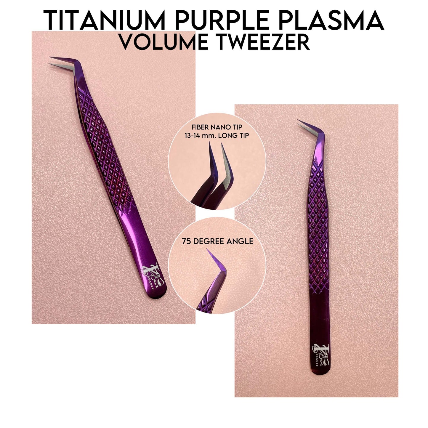 Titanium Puple Plasma Volume Tweezer