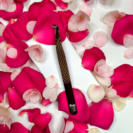 Daimond Grip Rose Gold Volume Tweezer